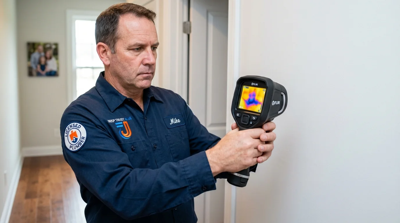 Thermal imaging leak detection by Johns Plumbing LLC in Belle Vernon
